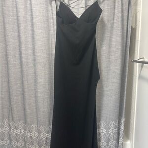Windsor Strappy Back Black Dress